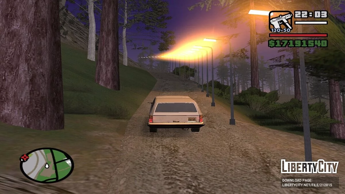 Освещение горы Чилиад / GTA San Andreas