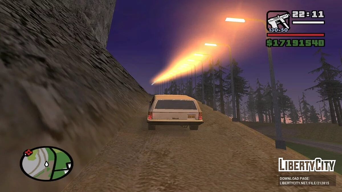 Освещение горы Чилиад / GTA San Andreas
