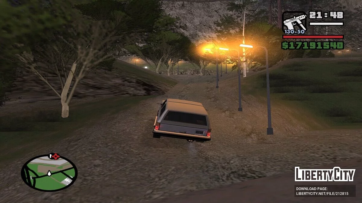 Освещение горы Чилиад / GTA San Andreas
