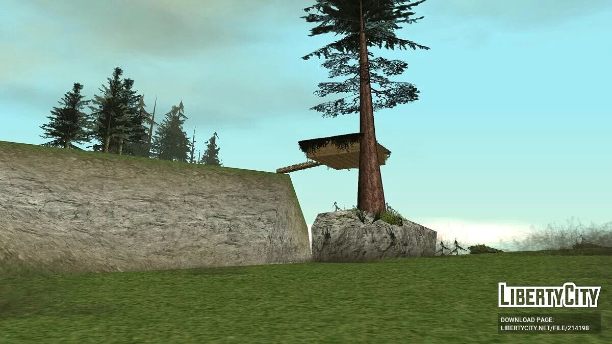 Домик на дереве в горах / GTA San Andreas