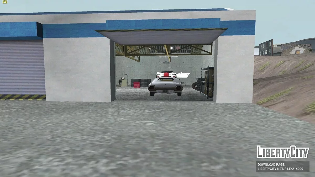 Открытый гараж в Доэрти / GTA San Andreas