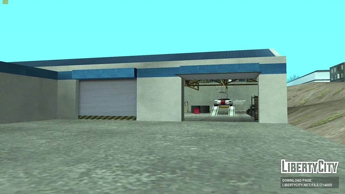Открытый гараж в Доэрти / GTA San Andreas