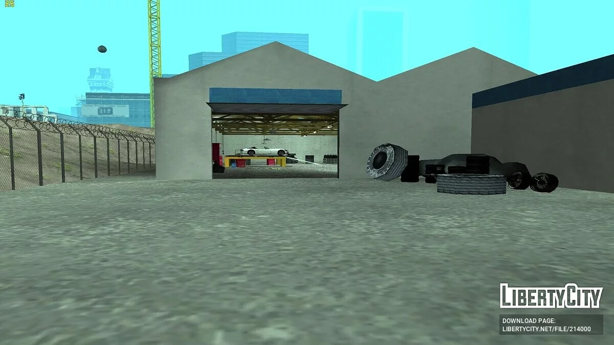 Открытый гараж в Доэрти / GTA San Andreas