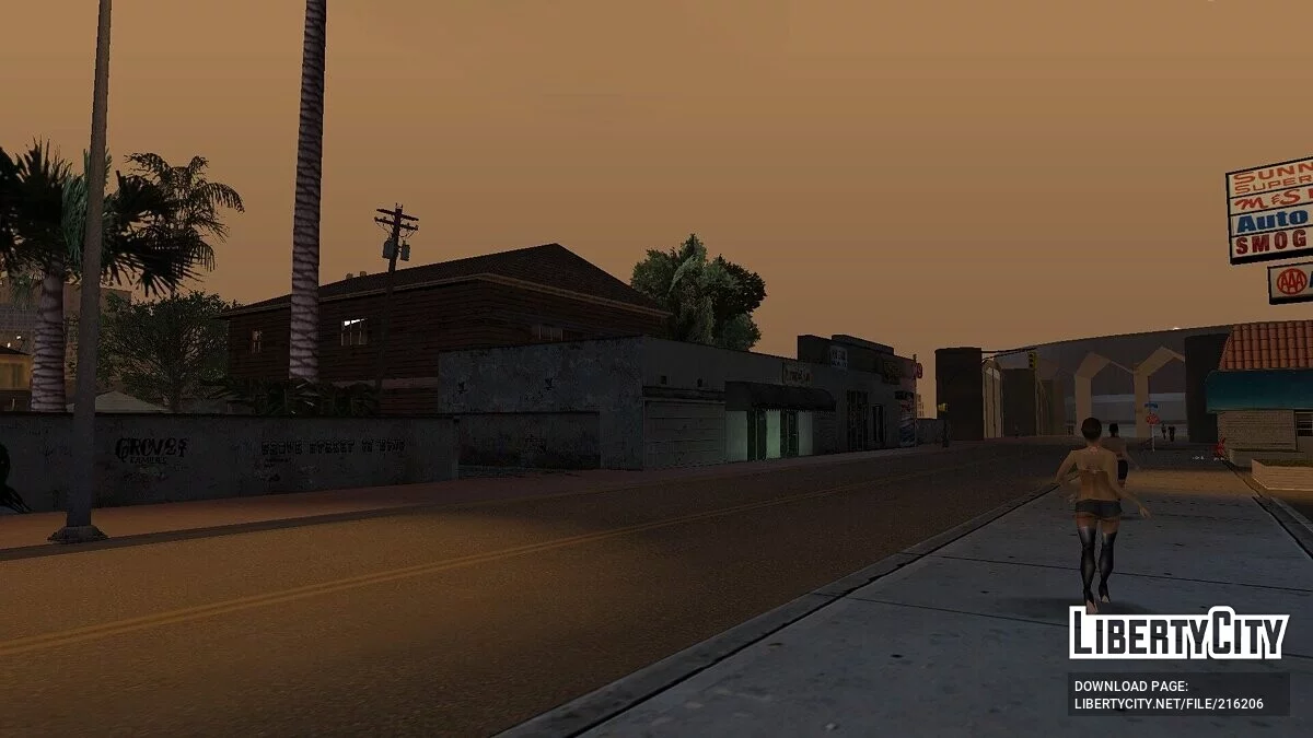 Фикс улицы Грув и 3D интерьеры / GTA San Andreas
