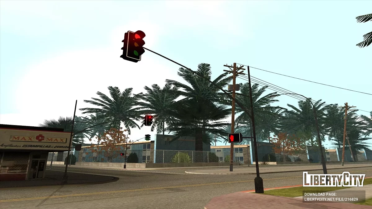 Улучшенное освещение на улицах / GTA San Andreas