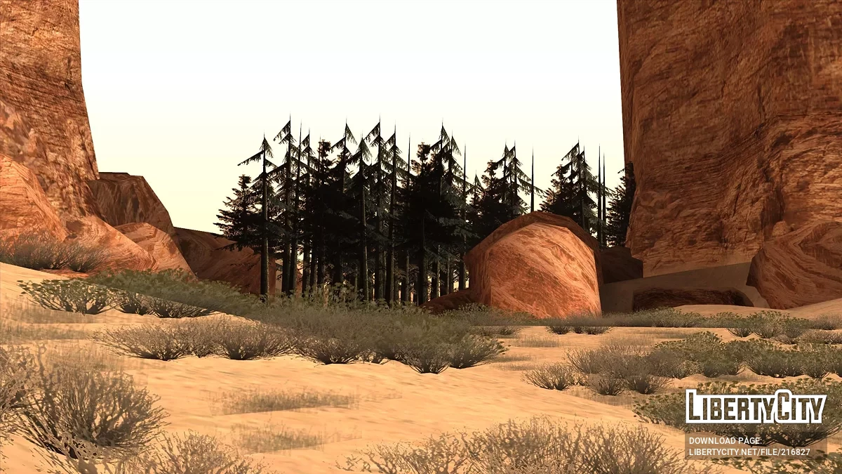 Лесные посадки в пустыне / GTA San Andreas