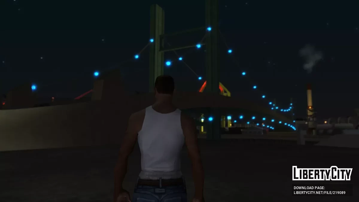 Улучшенное освещение моста в доках / GTA San Andreas