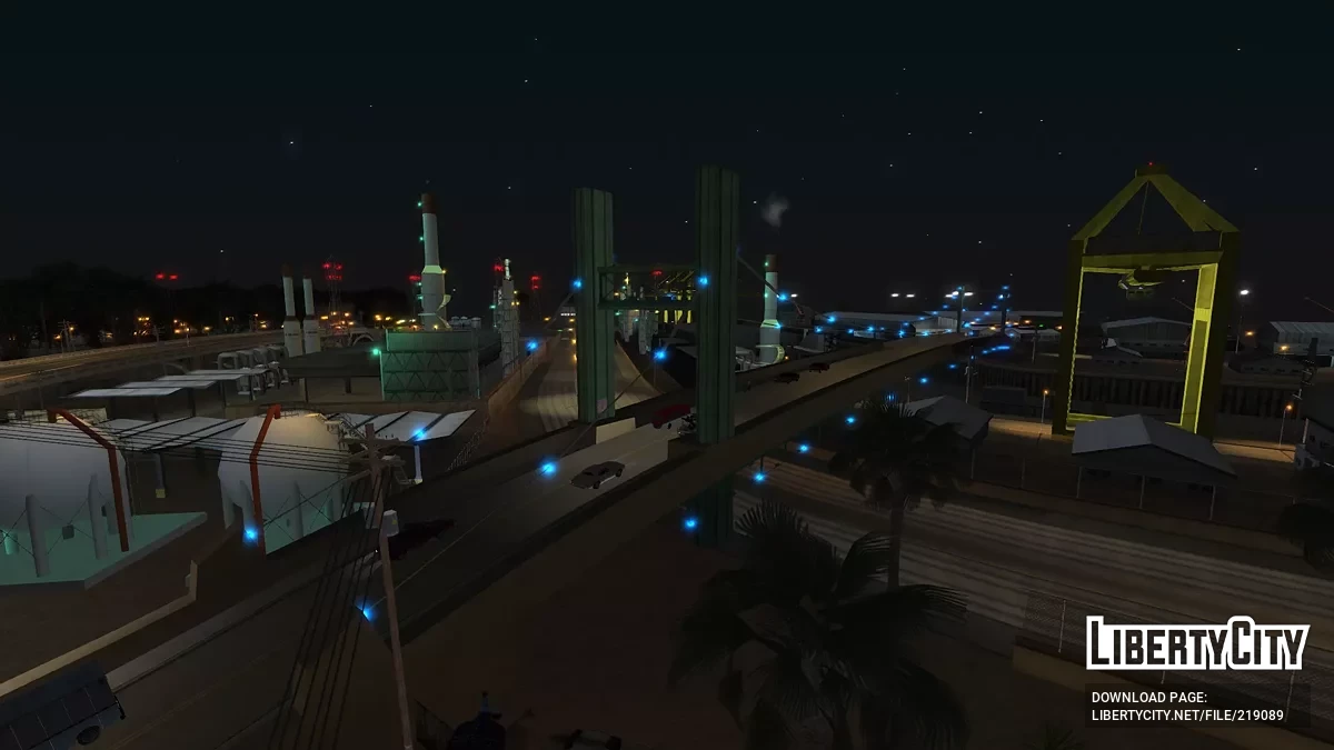 Улучшенное освещение моста в доках / GTA San Andreas