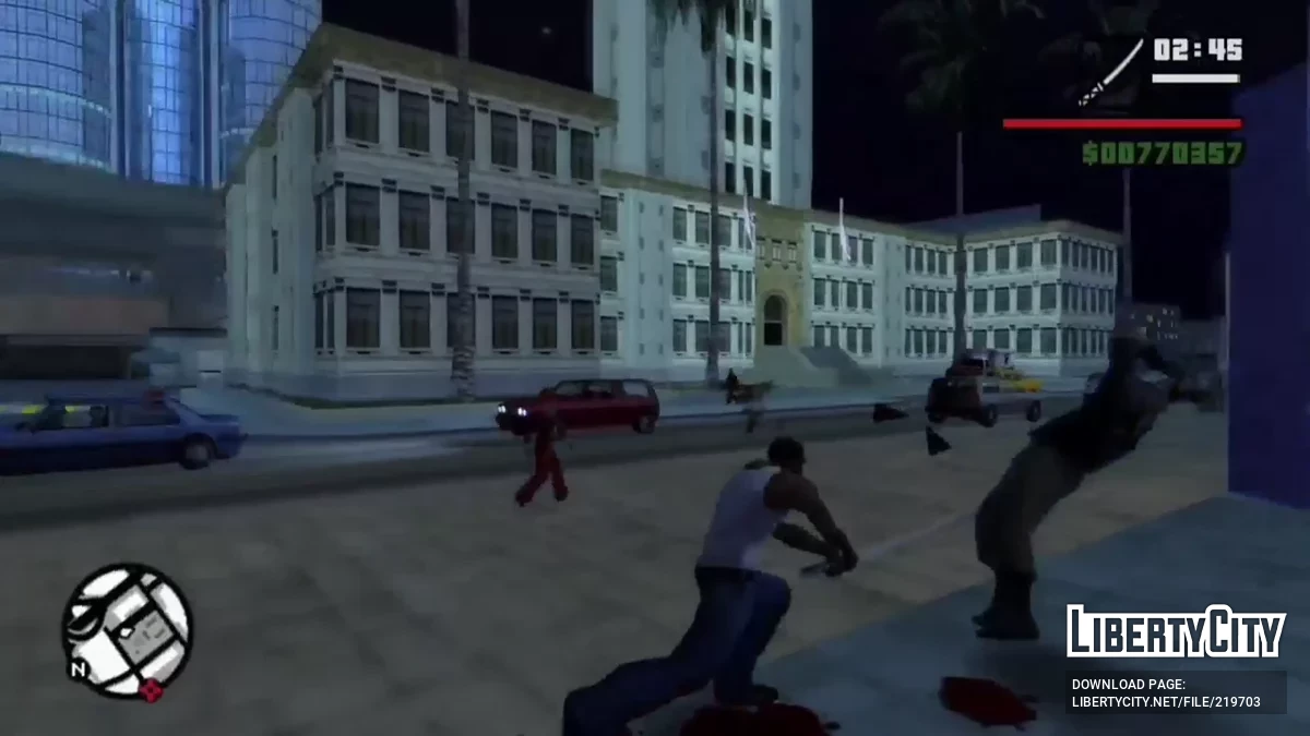 Улучшенная боёвка с оружием ближнего боя / GTA San Andreas