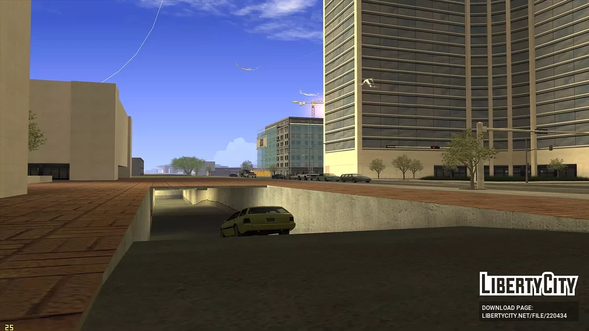 Открытые парковки и гаражи в San Fierro / GTA San Andreas
