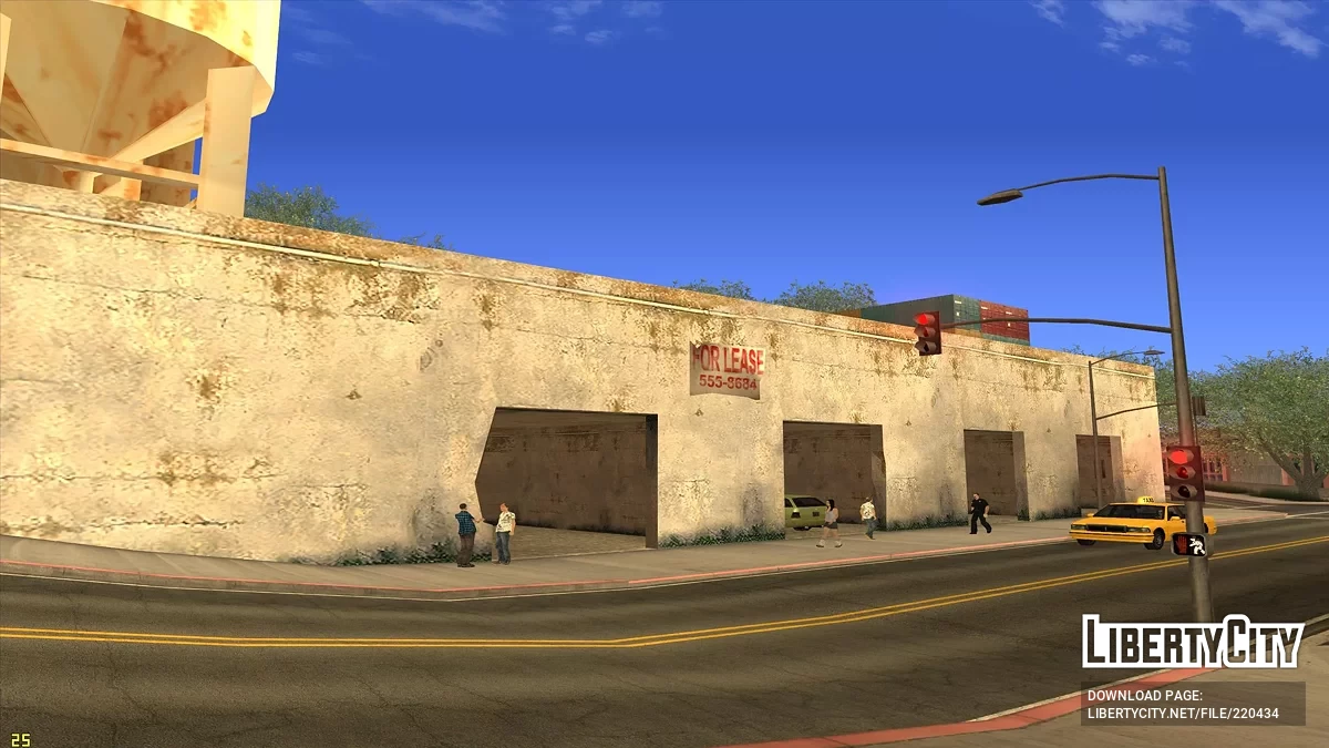 Открытые парковки и гаражи в San Fierro / GTA San Andreas