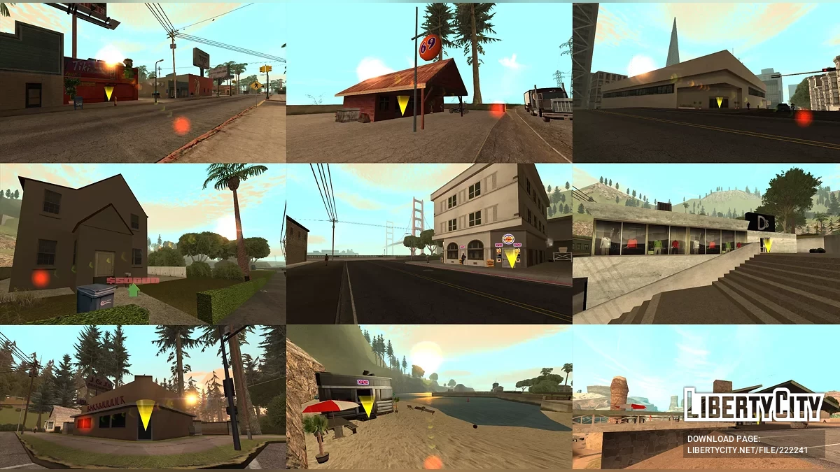 Возможность войти в скрытые интерьеры - Исправленная версия / GTA San Andreas