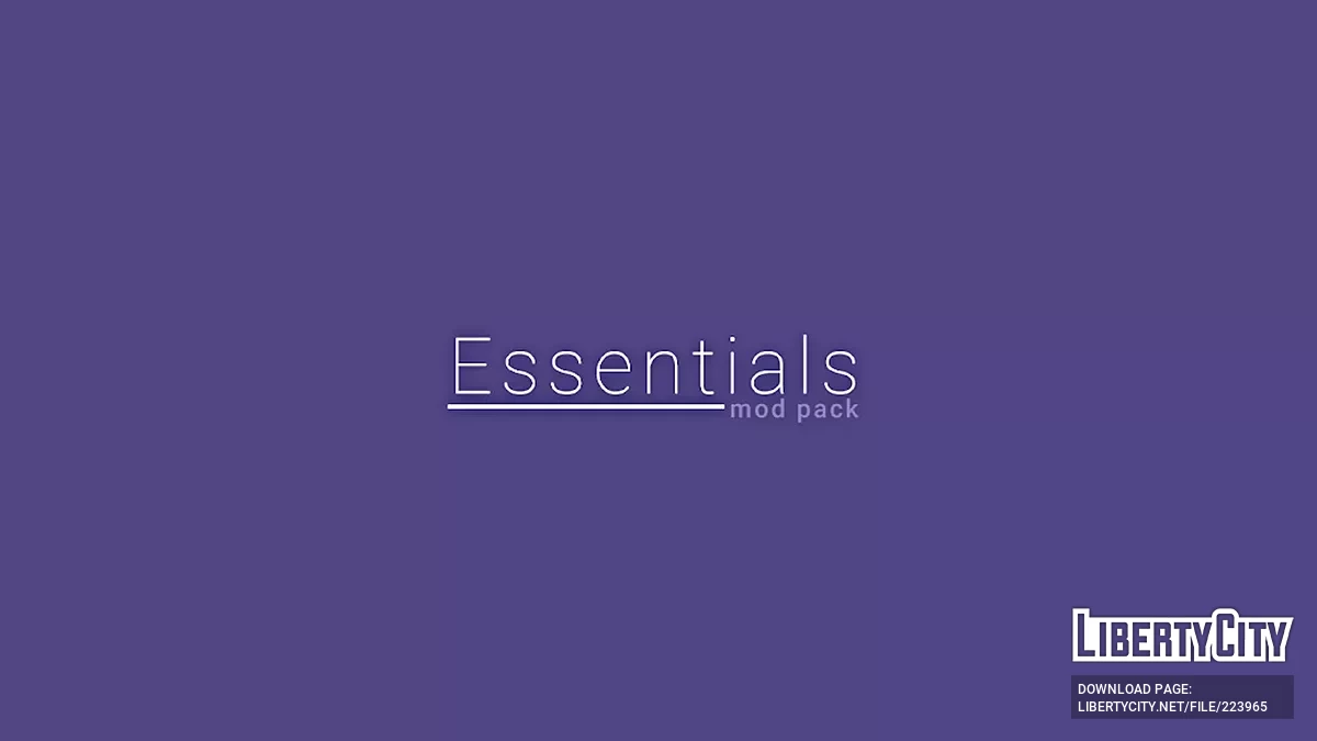 Essentials - сборник модов первой необходимости / GTA San Andreas