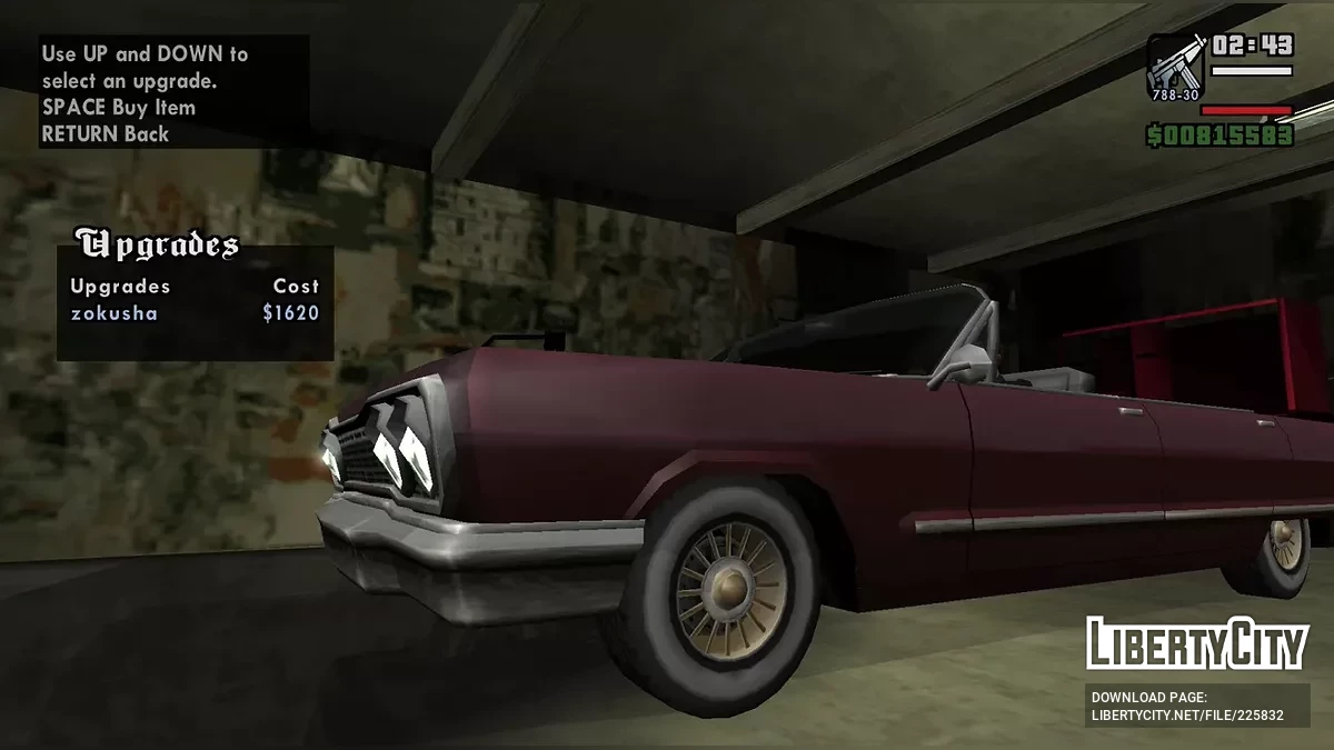 Новые колёса для тюнинг-гаражей (без замены оригинальных) / GTA San Andreas