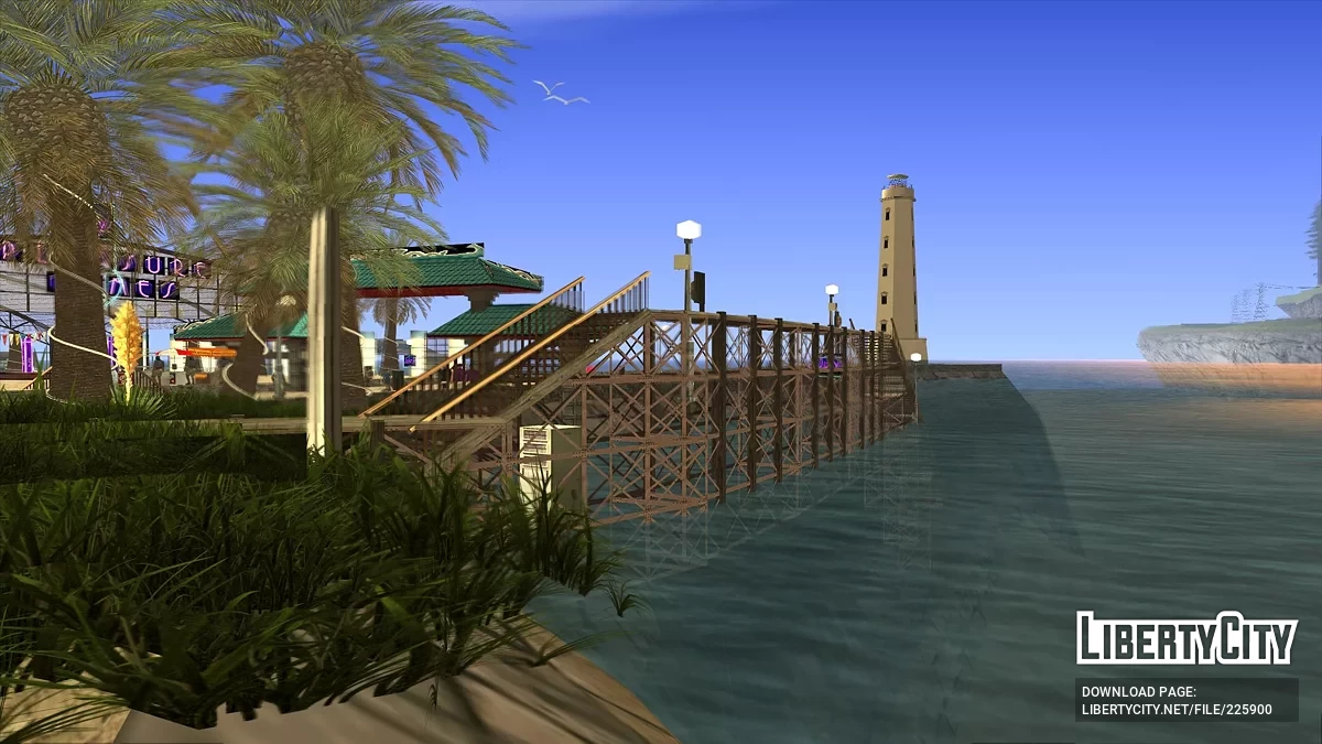 Ночной бар на пляже / GTA San Andreas