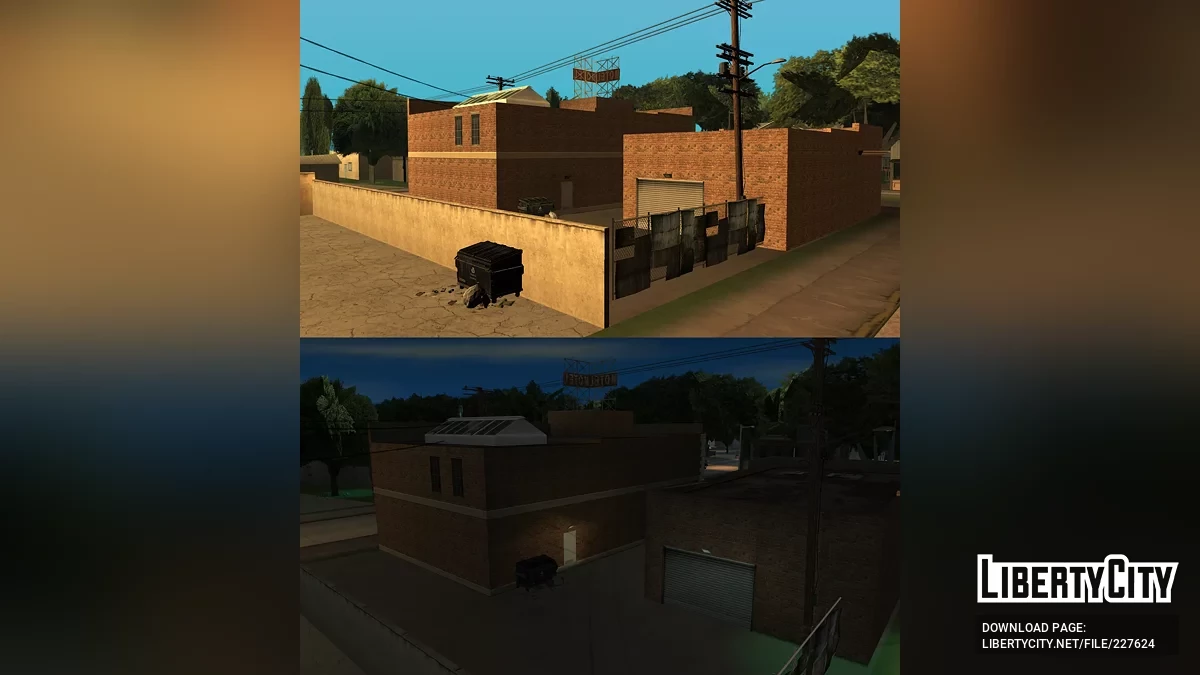 HD Мотель и Банк в Fort Carson / GTA San Andreas