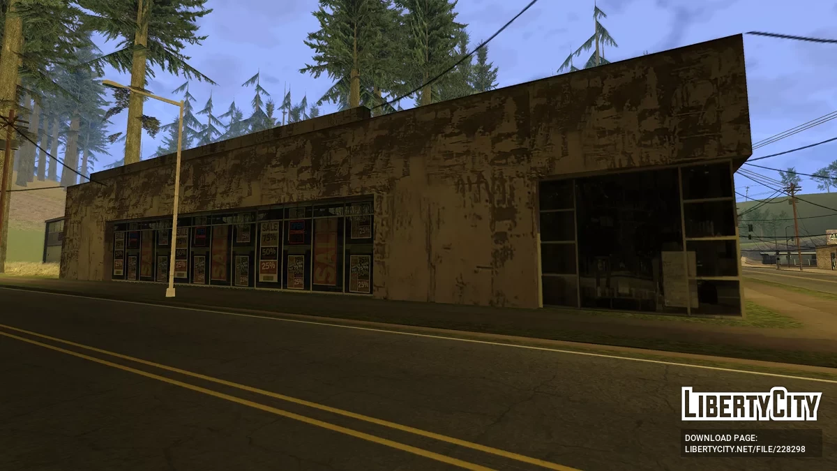 Здание шерифа Энджел-Пейн в HD (+2dfx) / GTA San Andreas