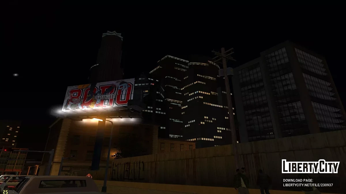 Улучшенное освещение рекламных баннеров / GTA San Andreas