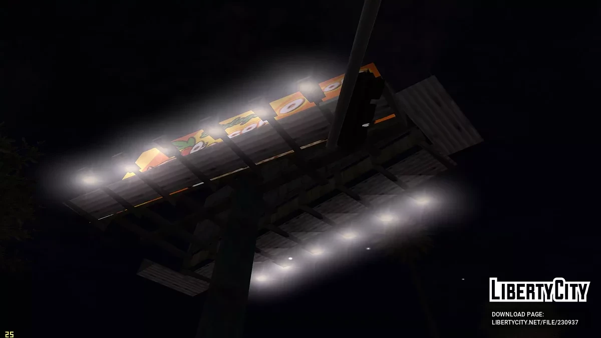 Улучшенное освещение рекламных баннеров / GTA San Andreas