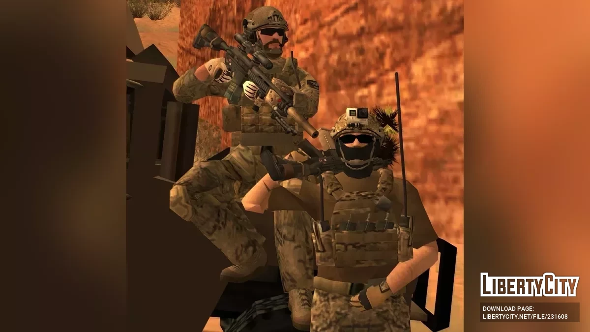 Сборка модификаций сил спецназа США 2021 / GTA San Andreas