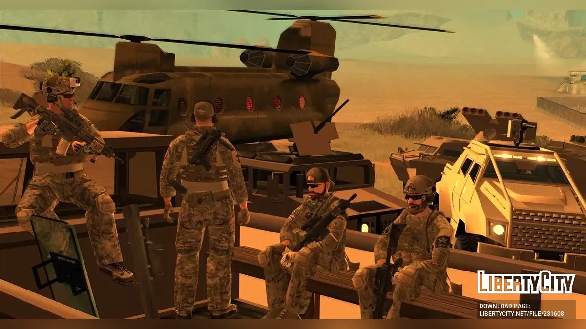Сборка модификаций сил спецназа США 2021 / GTA San Andreas