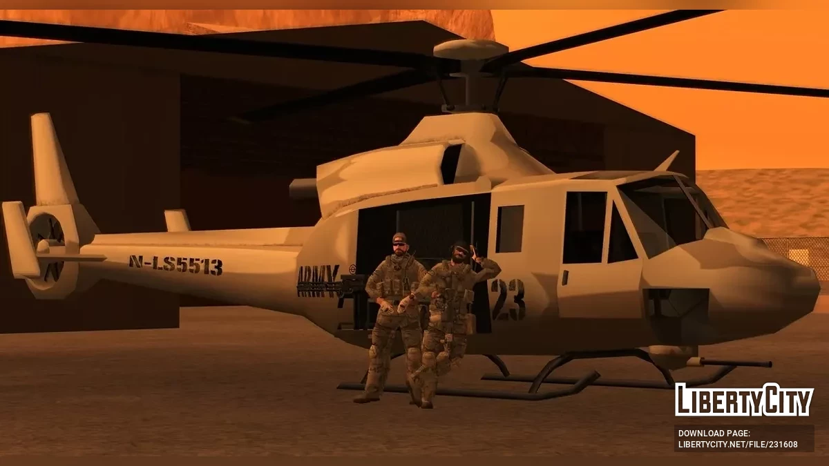 Сборка модификаций сил спецназа США 2021 / GTA San Andreas