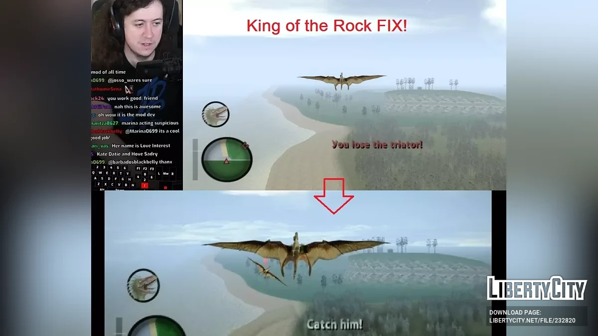 Cretaceous Runner 1.2 King of the Rock FIX / GTA San Andreas