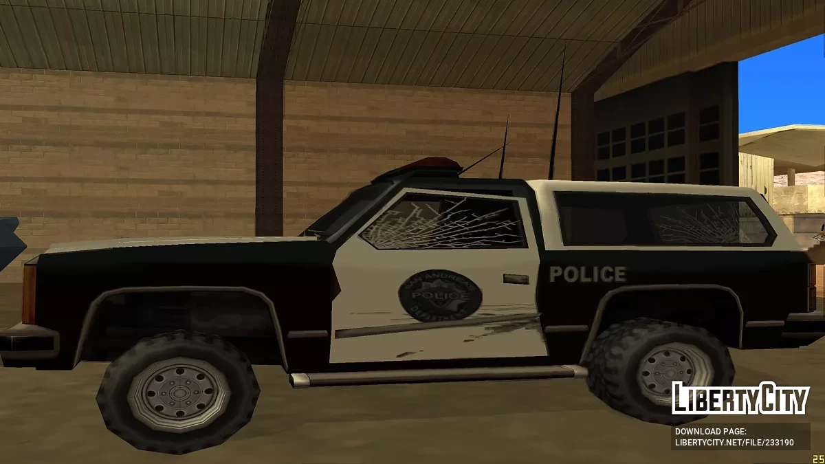 Белые трещины на стеклах / GTA San Andreas