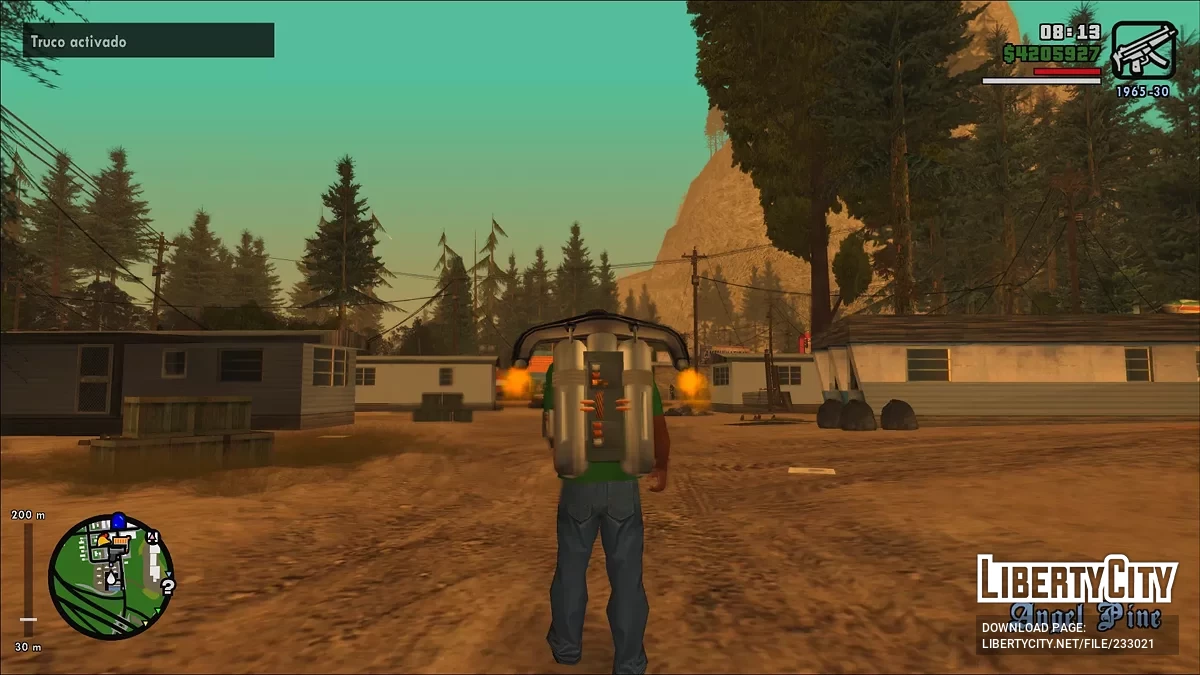 Мобильный HUD + улучшения / GTA San Andreas