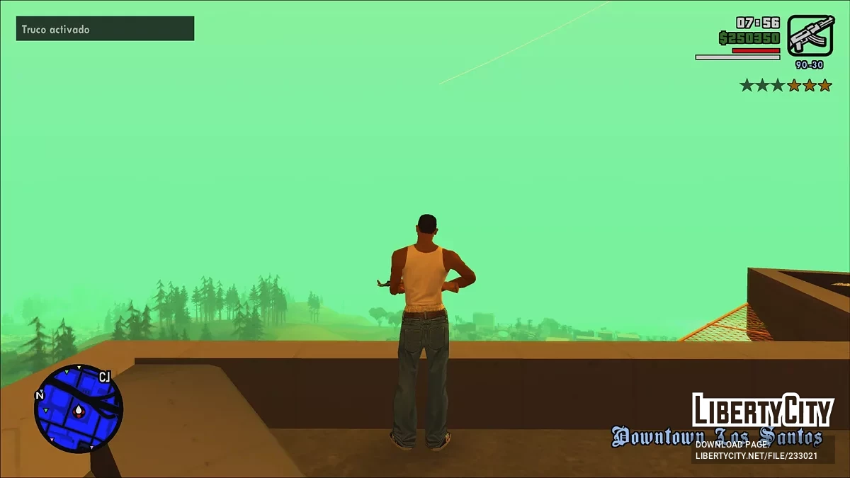 Мобильный HUD + улучшения / GTA San Andreas