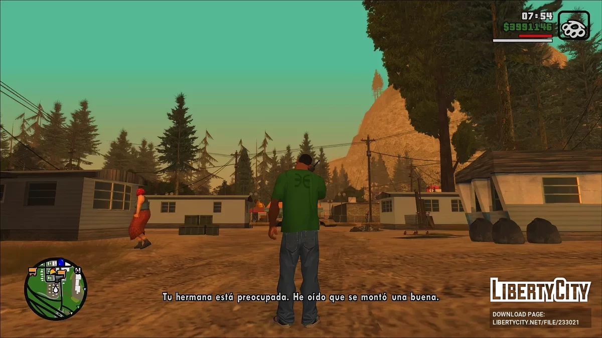 Мобильный HUD + улучшения / GTA San Andreas