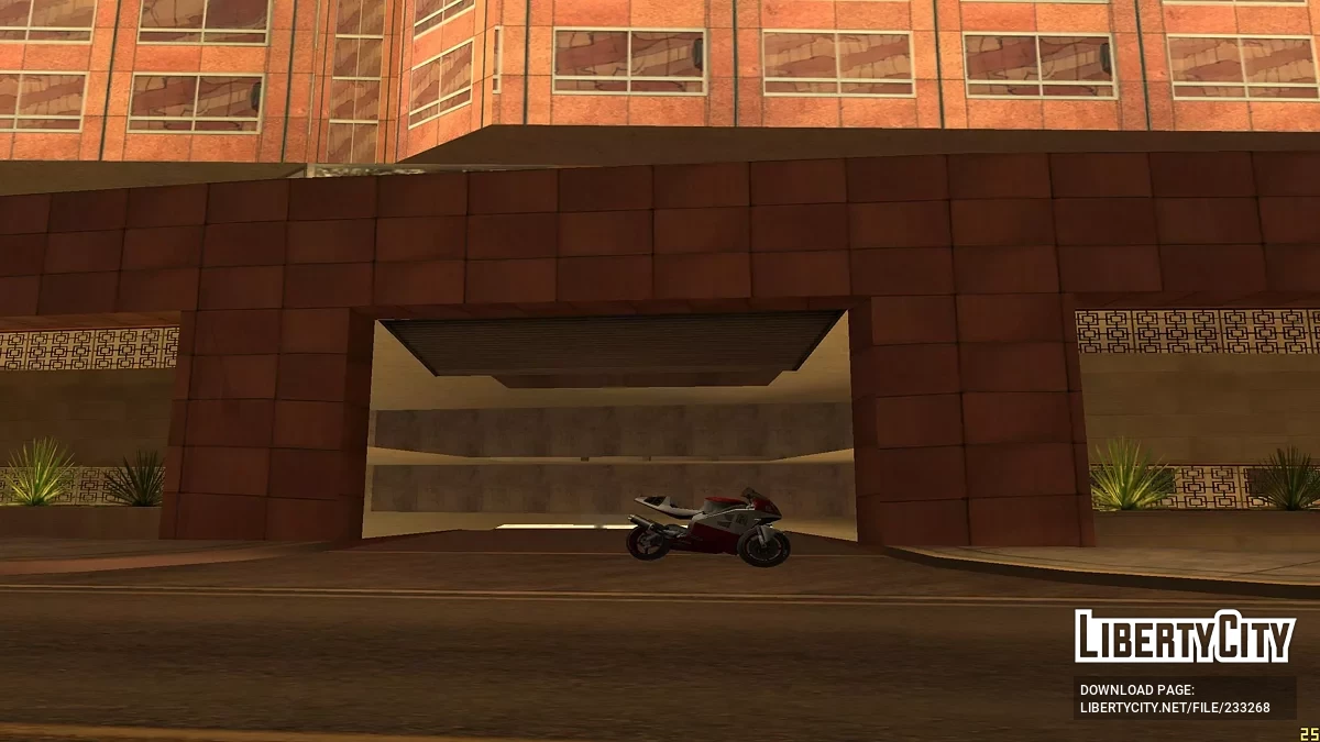 Открытый гараж здания в LS / GTA San Andreas