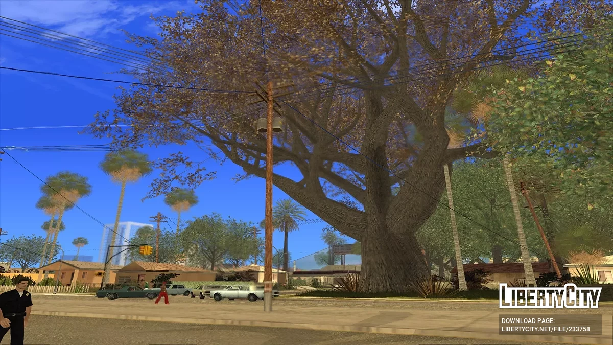 Много растительности на Гроув Стрит / GTA San Andreas