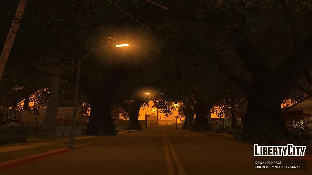 Много растительности на Гроув Стрит / GTA San Andreas