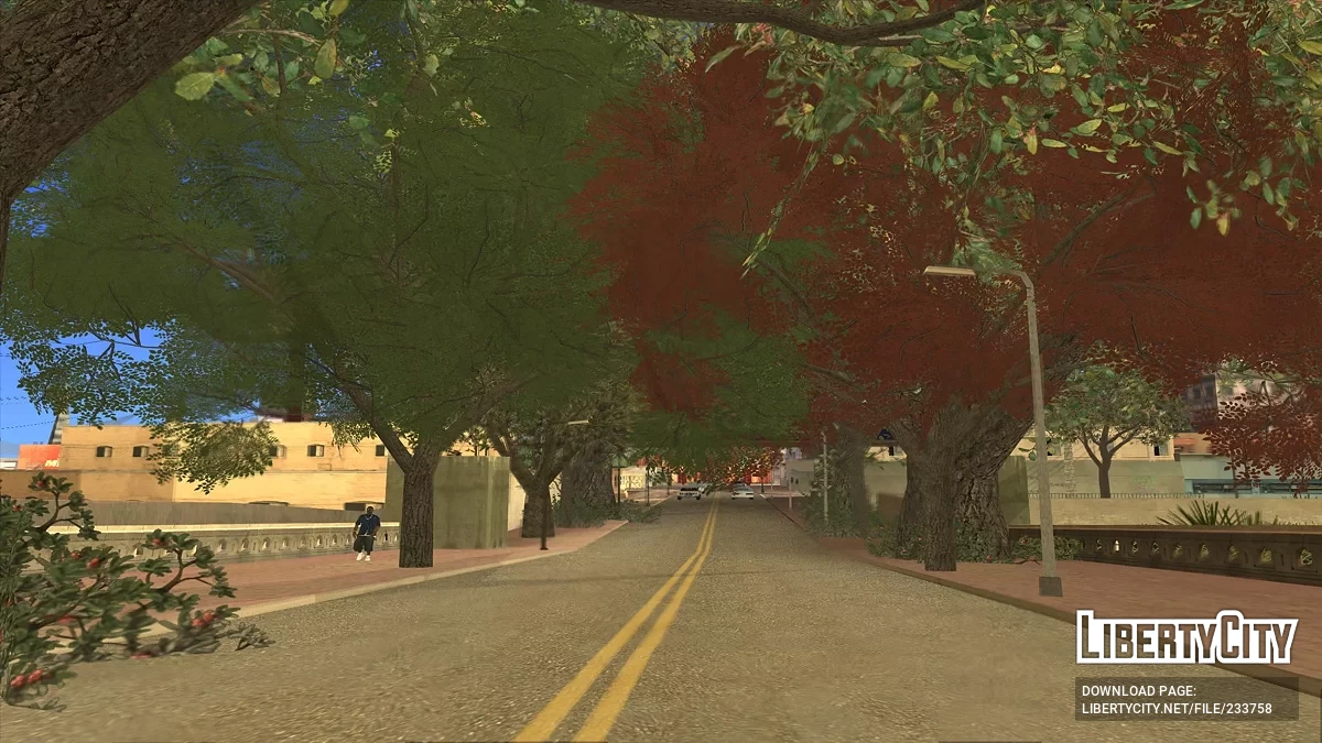 Много растительности на Гроув Стрит / GTA San Andreas
