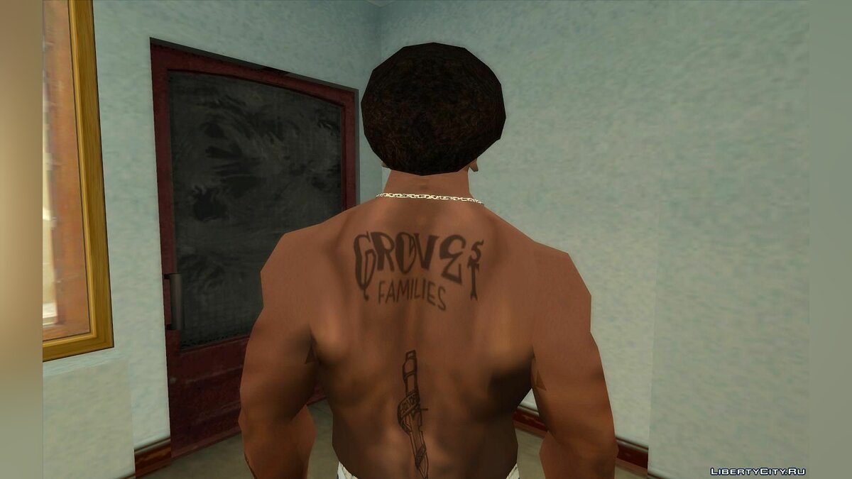 Улучшенные текстуры для Сиджея (Одежда, татуировки, прически) - CJ ESRGAN Upscale для GTA San Andreas - Картинка #11