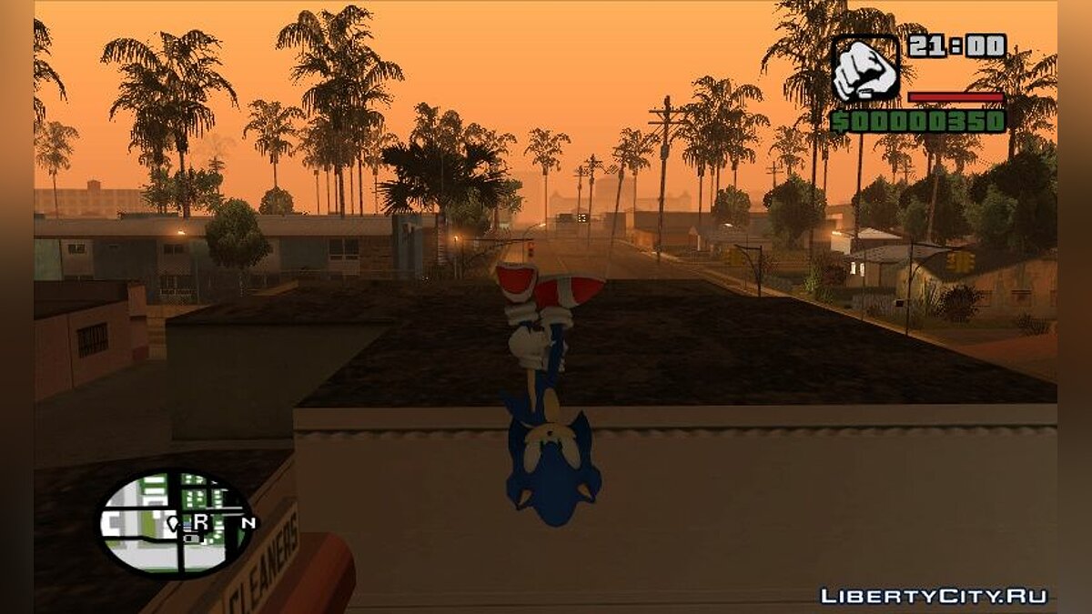  Sonic mod/Соник еж в СА для GTA San Andreas - Картинка #6