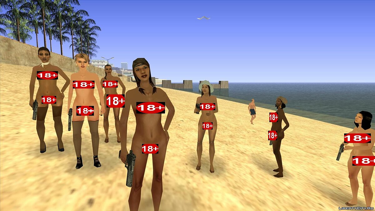 Nude Girl Peds Mod (Naked Girls) 18+ для GTA San Andreas - Картинка #1