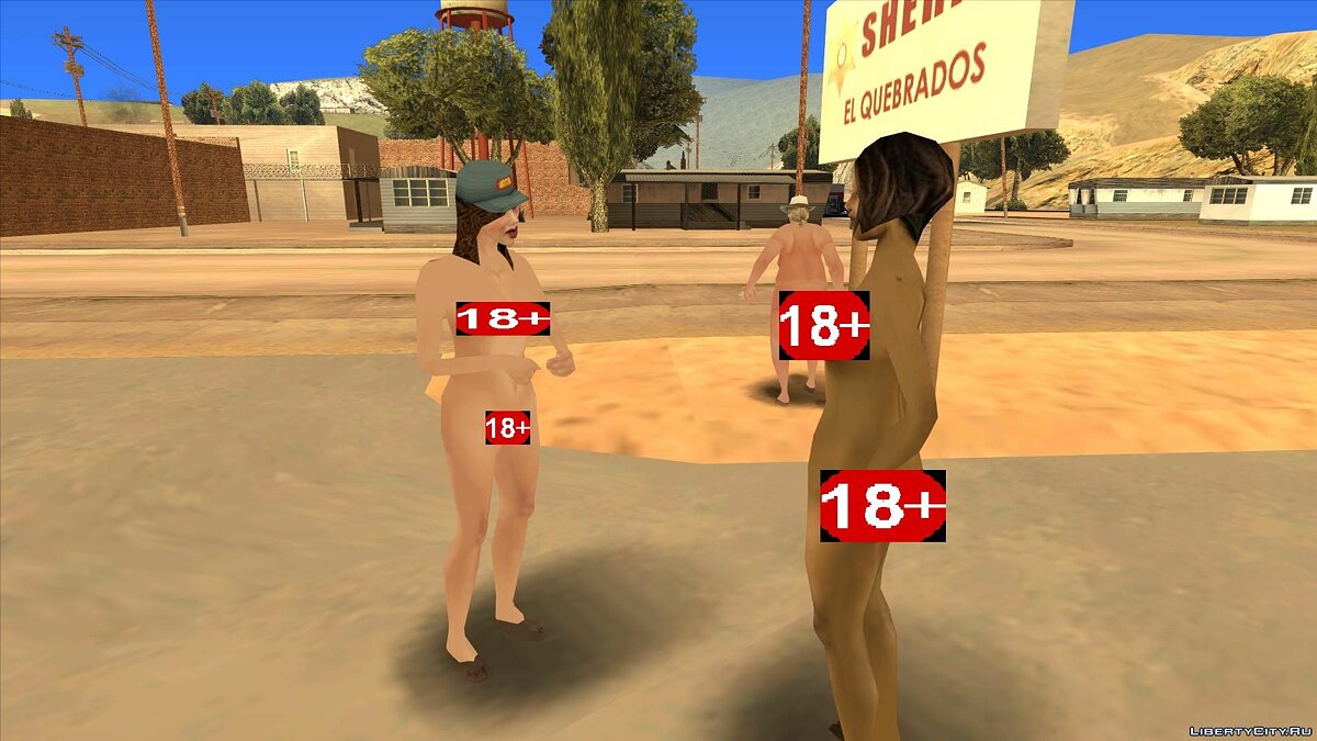 Nude Girl Peds Mod (Naked Girls) 18+ для GTA San Andreas - Картинка #4