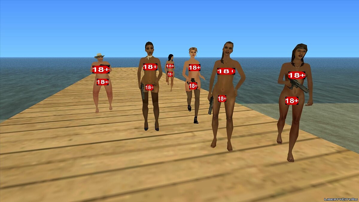 Nude Girl Peds Mod (Naked Girls) 18+ для GTA San Andreas - Картинка #3