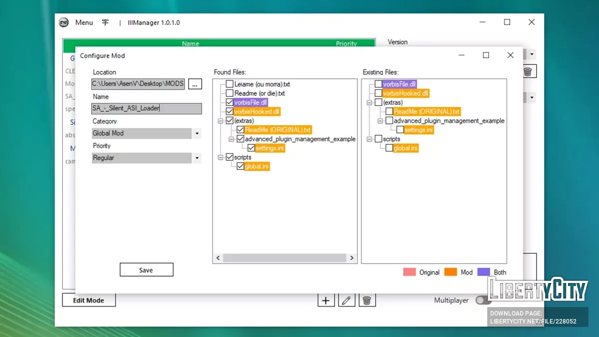IIIManager (GTA Mod Manager) / GTA San Andreas