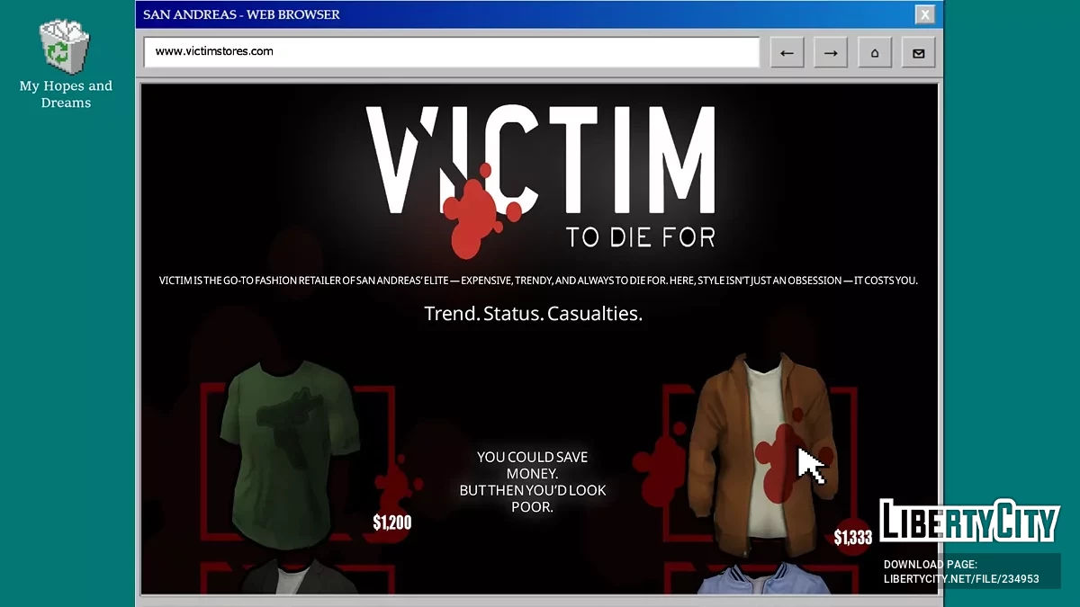 EyeFinder92 — поддельный интернет для Сан-Андреаса / GTA San Andreas