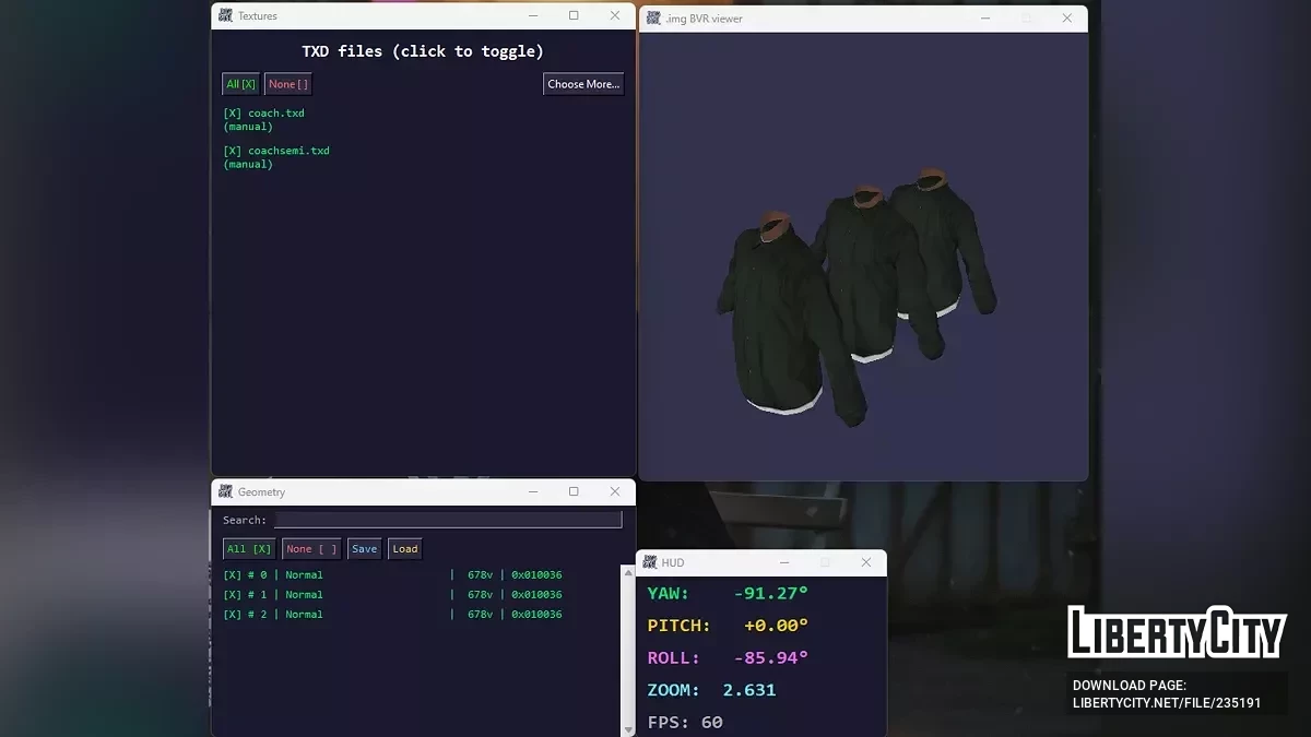 .img BatchViewRender (BVR) / GTA San Andreas