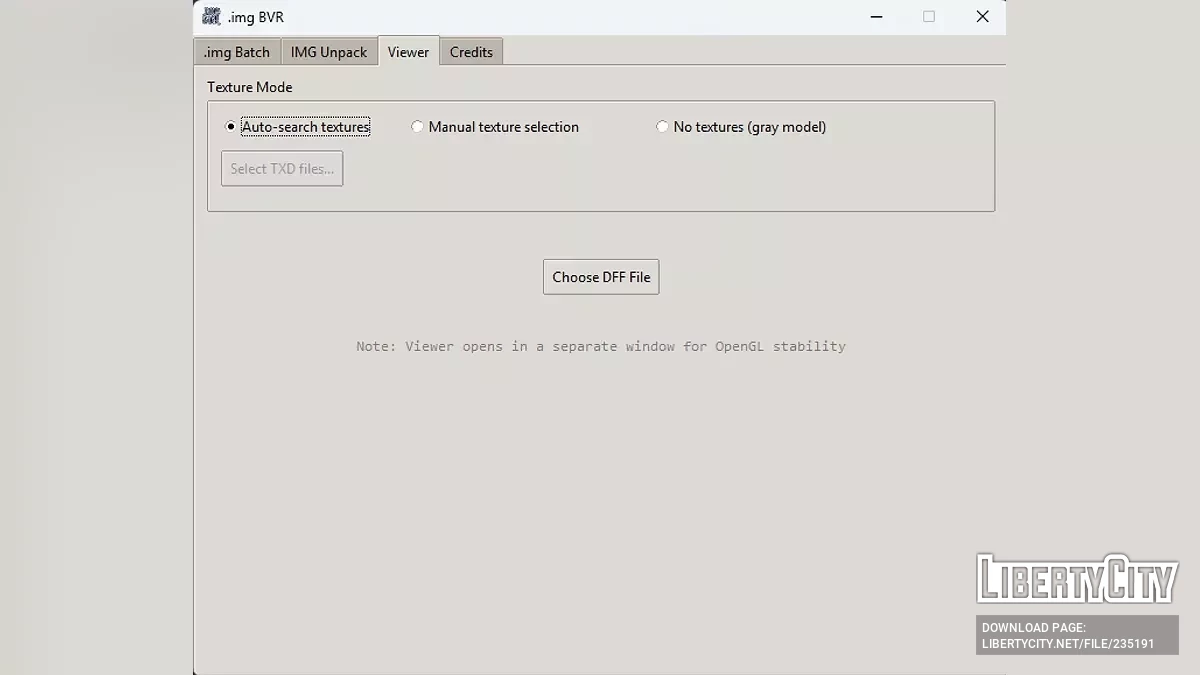 .img BatchViewRender (BVR) / GTA San Andreas