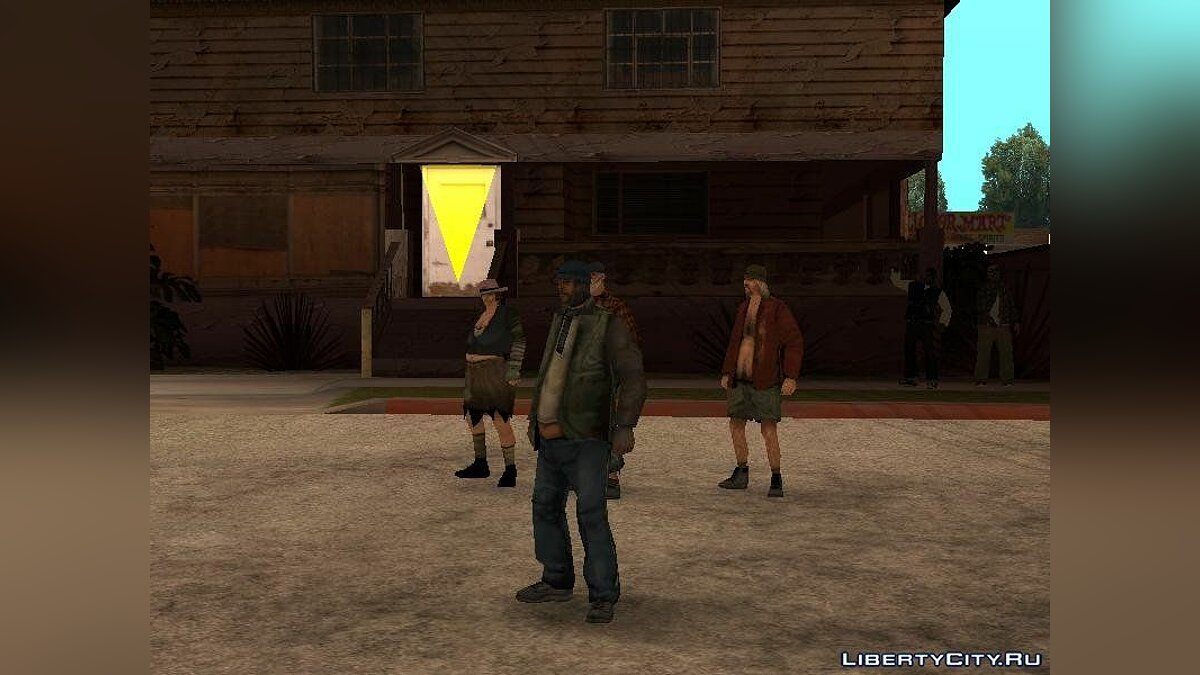 Скачать Бомжи для GTA San Andreas