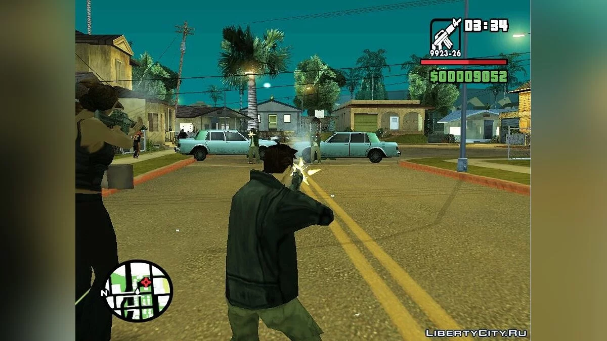 Catalina and Claude VS Groove Street / GTA San Andreas