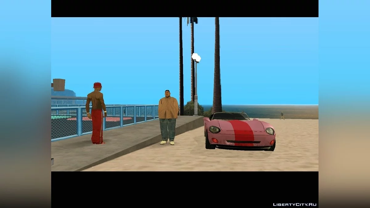 Рудер и полиция на улице сломанных ламп / GTA San Andreas