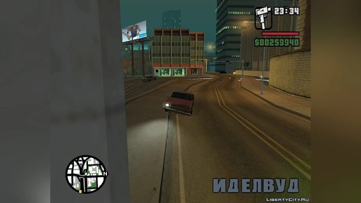 Рудер и полиция на улице сломанных ламп / GTA San Andreas