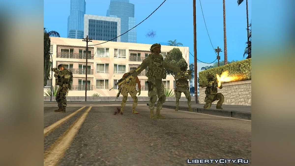 Call of Duty Modern Warfare (Действие I) / GTA San Andreas