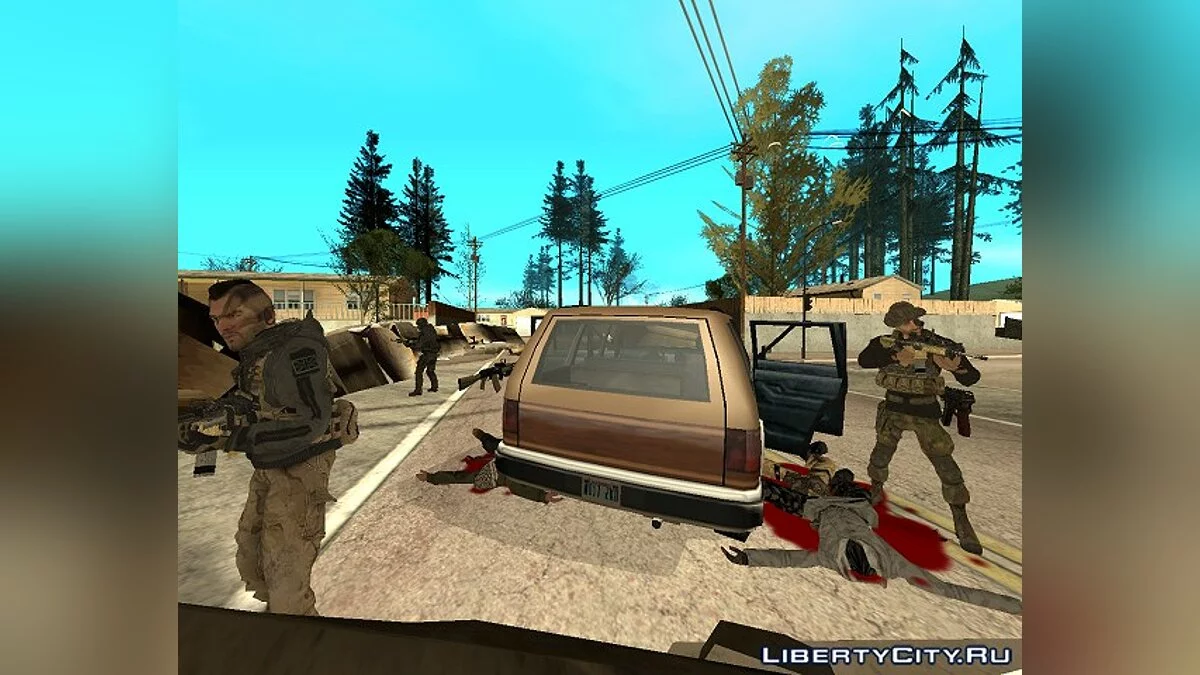 Call of Duty Modern Warfare (Действие II) / GTA San Andreas